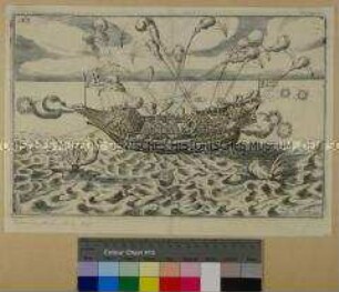 Türkische Kanonenbarke (Illustration Nr. 3 aus einem unbekannten Buch)