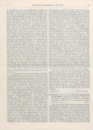 216-220 [Rezension] Dieckmann, August, Die christliche Lehre von der Gnade