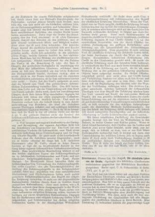 216-220 [Rezension] Dieckmann, August, Die christliche Lehre von der Gnade