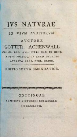 Ius naturae in usum auditorum