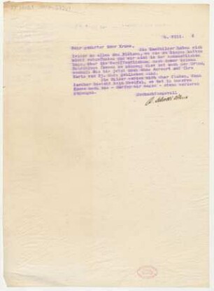 Brief an Emil Kross : 04.08.1916