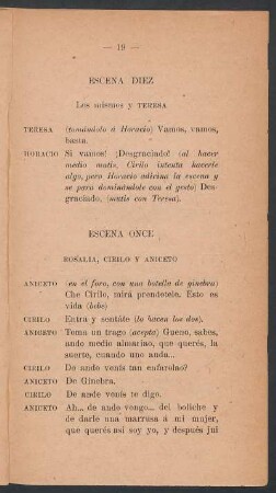 Escena once