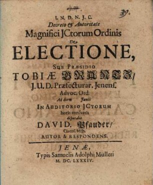 De electione