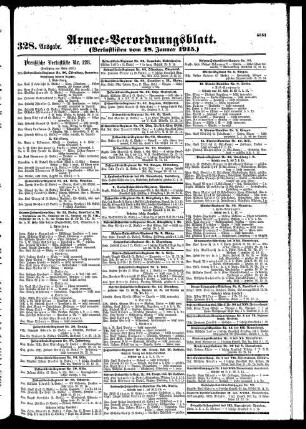 328.Ausgabe. Montag, 18. Januar 1915
