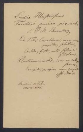 Christian Gottfried Ehrenberg zum Geburtstag von Heinrich Friedrich Link