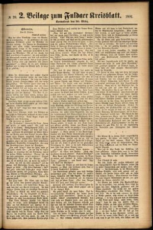Dritte Ausgabe vom Samstag, den 30. März 1901.