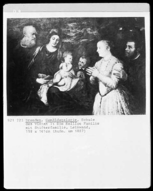 Die Heilige Familie mit Stifterfamilie