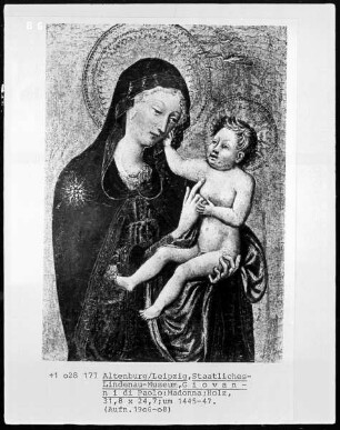 Maria in Halbfigur mit dem Christuskinde, Folio 00076