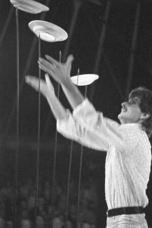 Gastspiel des Zirkus Busch-Roland auf dem Messplatz in Karlsruhe