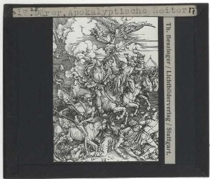 Dürer, Apokalypse (Hozschnitt-Serie),Dürer, Die vier Reiter der Apokalypse (aus der Apokalypse-Serie) (Holzschnitt)