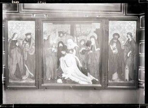 Evangelische Stadtpfarrkirche; Flügelaltar offen, ganz
