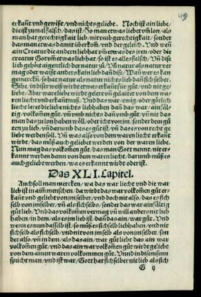 Das XLI. Capitel.