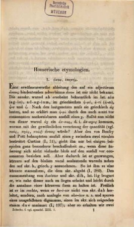 Zeitschrift für vergleichende Sprachforschung auf dem Gebiete der indogermanischen Sprachen, 13. 1864