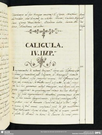 Caligula. IV. Imp.e
