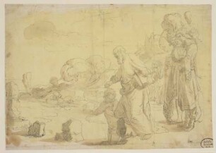 Landschaft mit Taufe des Kämmerers durch Philippus