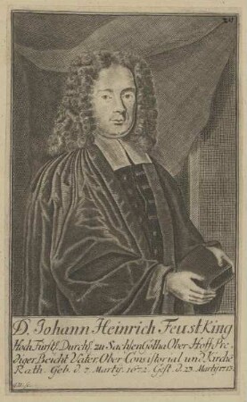 Bildnis des Johann Heinrich Feustking