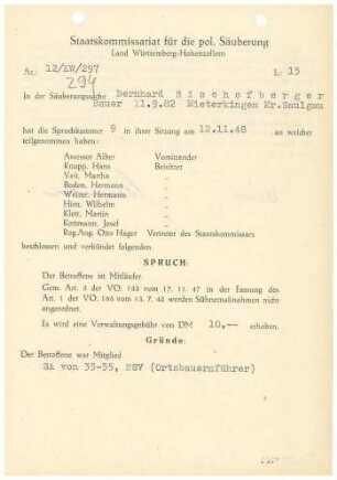 Bischofberger, Bernhard