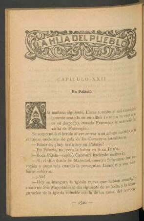 Capítulo XXII - En Palacio