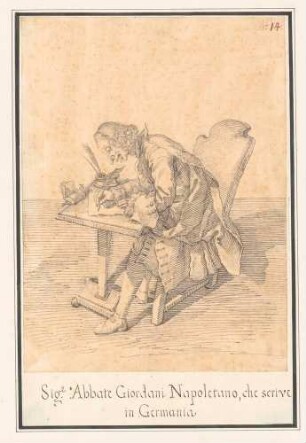 Signor Abbate Giordani Napoletano, che scrive in Germania (Abt Giordani aus Neapel schreibt nach Deutschland)