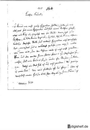 168: Brief von Karl Wilhelm Ramler an Johann Wilhelm Ludwig Gleim