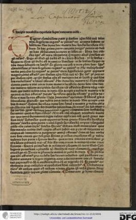 Incipit notabilis expositio super canonem misse.