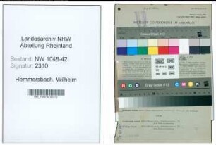 Entnazifizierung Wilhelm Hemmersbach , geb. 26.08.1909 (Architekt)