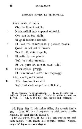 Ergasto Sovra La Sepultura
