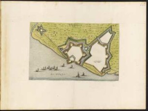 Stadtplan von Zwolle in den Niederlande, 1 : 6 000, kolorierter Kupferstich, 1649 : Ysendijk [ca. 1:6.000] / [Amsterdam] : [Joan Blaeu], 1649 - 1 Plan : Kupferst. - Maßstab in graph. Form (Virgae, Roeden) ; 36,4 x 23,2 cm - Wahrschl. aus: Novum Ac Magnum Theatrum Urbium Belgicae Foederatae. [Teil 1] : Ad praesentis temporis faciem expressum / a Ioanne Blaeu, Amstelaedamensi