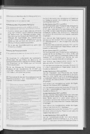 Aufhebung einer Allgemeinen Verfügung