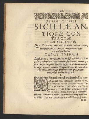 Caput Primum Lilybaeum, promontorium & opidum cum portu ...