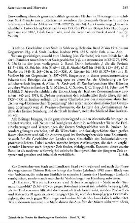Itzehoe, Geschichte einer Stadt in Schleswig-Holstein, Bd. 2, Von 1814 bis zur Gegenwart, hrsg. von der Stadt Itzehoe : Itzehoe, 1991