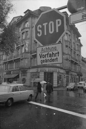 Änderung der Vorfahrtregelung an der Kreuzung Waldstraße Erbprinzenstraße beim Ludwigsplatz