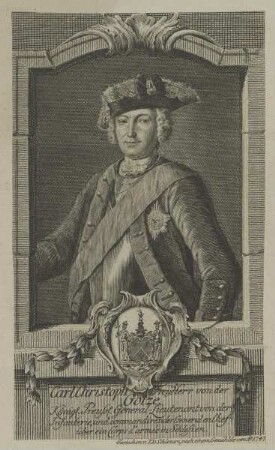 Bildnis des Carl Christopher Freiherr von der Golze