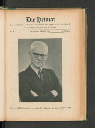 Dr. h. c. Willi Christiansen zu seinem 70. Geburtstag am 28. September 1955