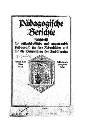 1: Pädagogische Berichte - 1.1914