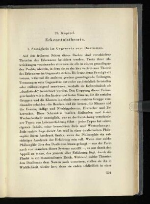 25. Kapitel. Erkenntnistheorie