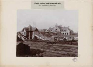 Verlegung der Stettiner Eisenbahn zwischen Pankow und Berlin, Bahnhof Berlin-Gesundbrunnen: Gesamtansicht mit Bahnsteiganlage