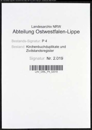 Zivilstandsregister der Munizipalität Altena (GAHT 1811; GA 1812). (Gemeinde: Altena, Kreis Altena)