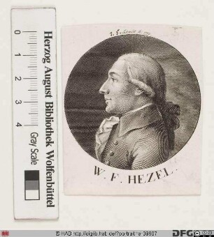 Bildnis (Johann) Wilhelm Friedrich Hezel