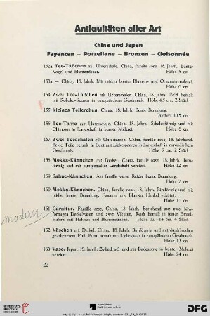 Antiquitäten aller Art (Nr. 152a-565)