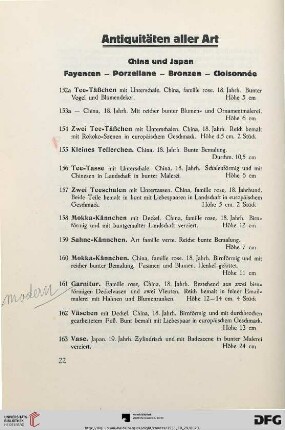 Antiquitäten aller Art (Nr. 152a-565)