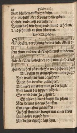 Der XXI. Psalm. - Der XXX. Psalm.