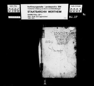 Geldrechnung Manderscheid.
