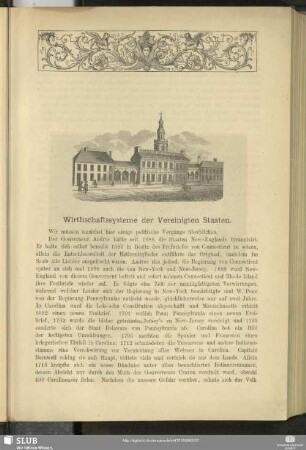 Wirthschaftssysteme der Vereinigten Statten