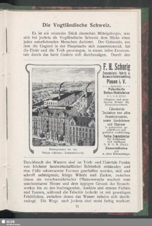 Die Vogtländische Schweiz