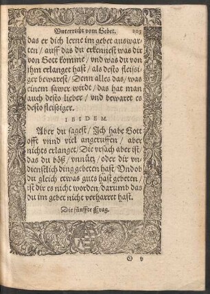 Die fünffte Frag.