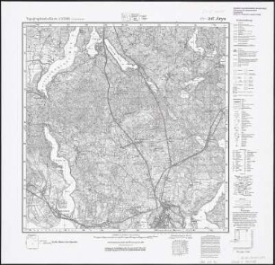 Meßtischblatt 2197 : Arys, 1938 : Arys. - Aufn. 1902, 1914/22. hrsg. 1926, einz. Nachtr. 1. - 1:25000. - [Berlin]: Reichsamt für Landesaufnahme, 1938. - 1 Kt.