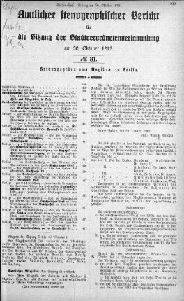 No 31, 30. Oktober 1913