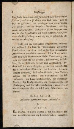 6-15, §. I. Husten. - §. 2. Schnarchen.