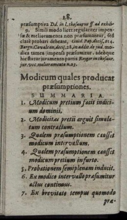 Modicum quales producat praesumptiones. Cap. IV.